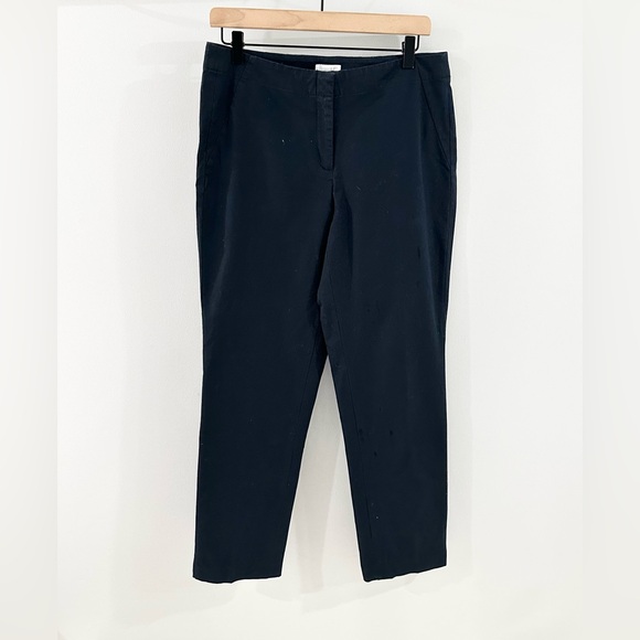 J. Jill Straight Leg Ankle Pants Navy Size 8 - Picture 2 of 6